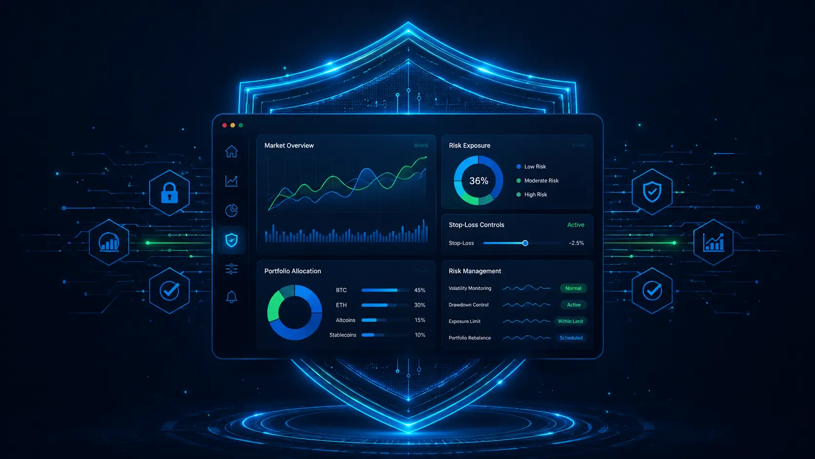 Trading controls and risk management illustration